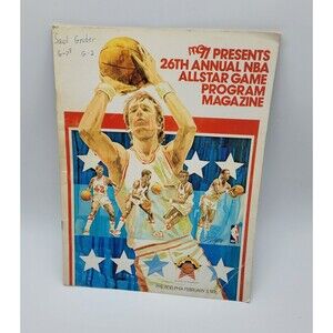 1976 NBA All-Star Game Program Philadelphia 70s Kareem Abdul Jabbar Walt Frazier